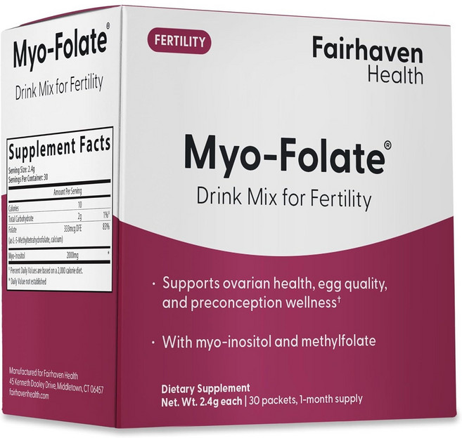 페어헤븐 미오폴레이트 이노시톨 활성엽산 30포 Myo Folate, 2.4g, 1개