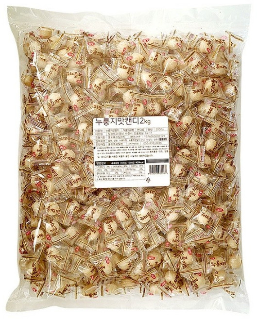 칠성제과 대용량 누룽지맛 캔디, 2kg, 2개