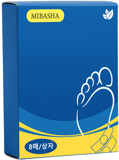 [국내배송/당일출고]MIBASHA 발바닥 전용 패드 편안한 지지 피로 완화 장시간 서기 운동 후 케어 부드러운 착용감 8p, 7ml, 1개, 10개입