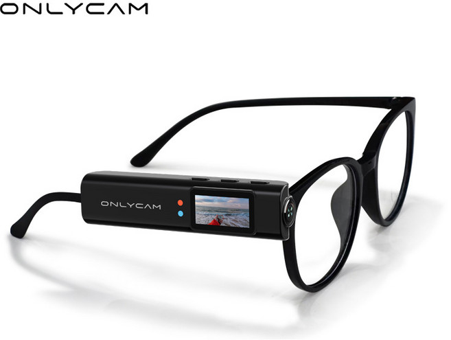 ONLYCAM S110 運動相機眼鏡 2.7K 第一人稱視角 記錄儀, S110眼鏡第一視角2.7K高畫質黑色, 如圖