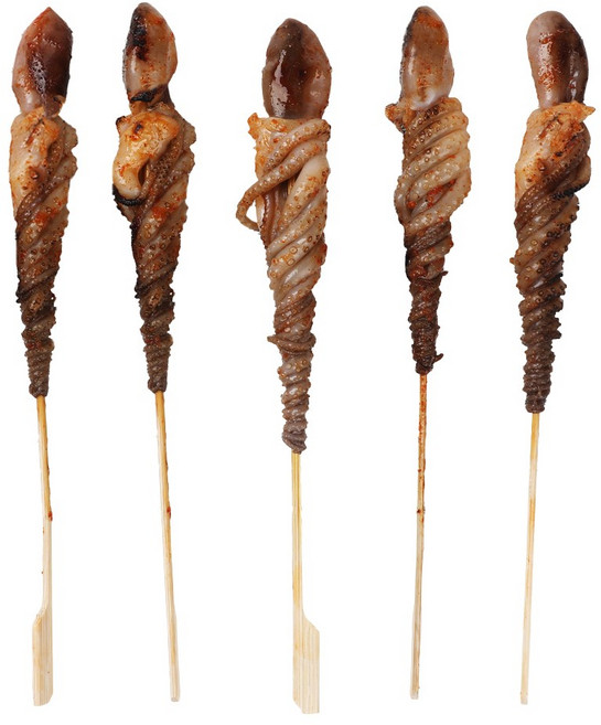 잘풀리지 않는 호롱 낙지 900g 낙지 꼬치 꼬지 낙지구이 연포탕 냉동, 1세트