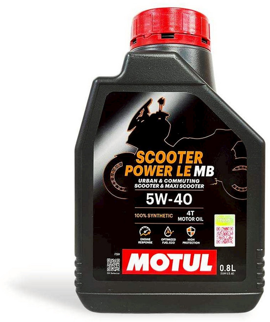 油工廠 MOTUL Scooter Power LE MB 5W40 800ml 全合成機車油 速克達專用引擎保護省油, 1個