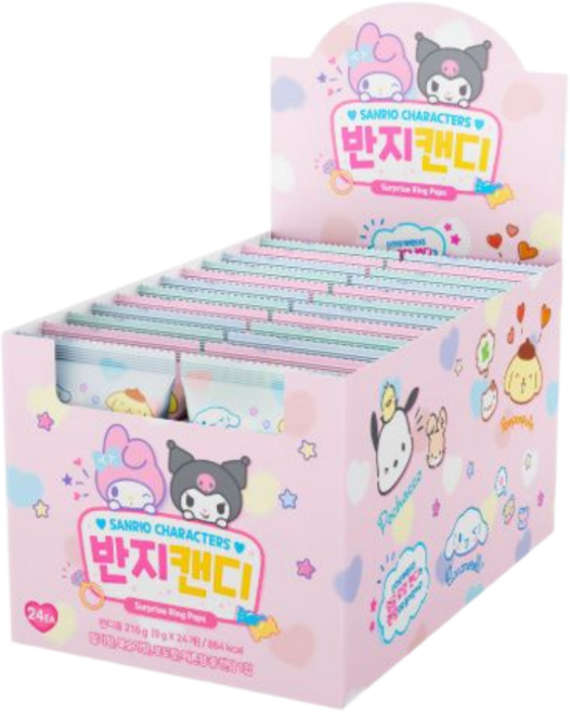 산리오 캐릭터즈 반지캔디, 24개, 9g