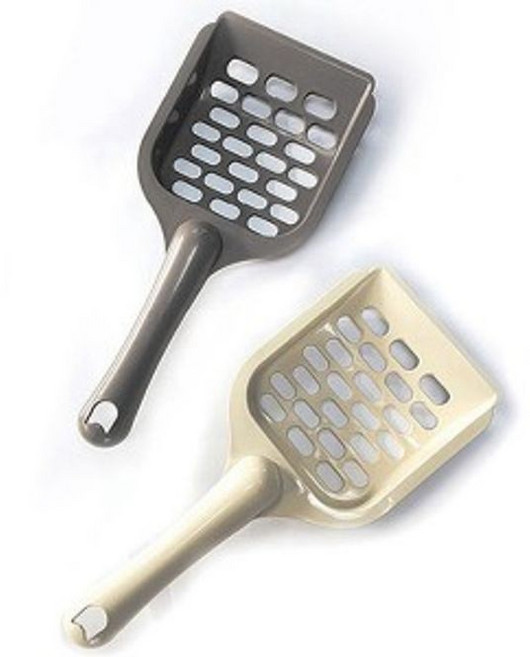 고양이 모래삽 리터 헬퍼 스쿱 배변 똥삽 스푼 그레이, 본상품선택, 1개