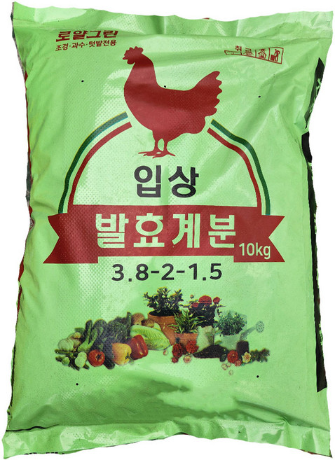 입상 발효 계분 10kg 필렛 텃밭 퇴비 비료 거름 영양제 유기물, 1개