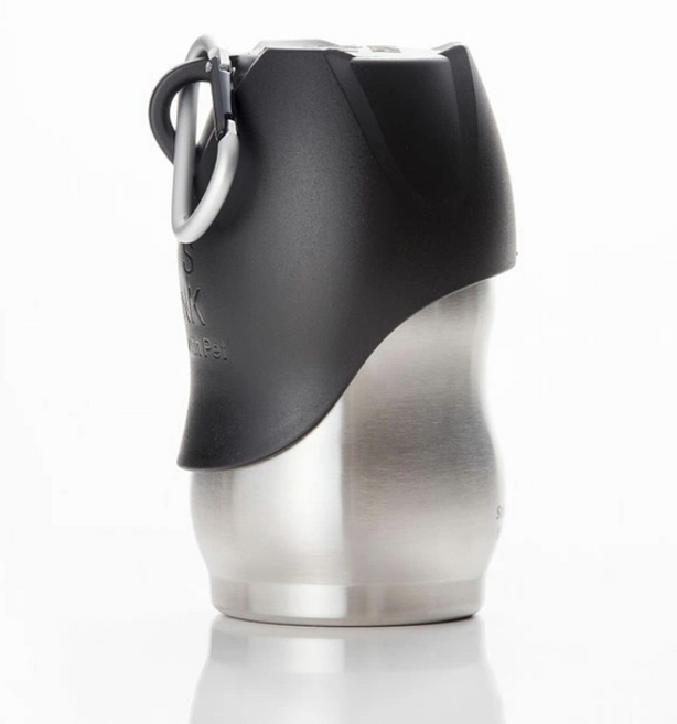 강아지 초경량 휴대용 스텐 물병 라레펫 ROOP 루프 물통, 실버, S(350mL), 1개