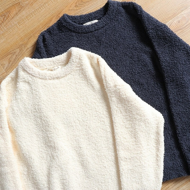 뽀글이 여성풀오버 방한 긴팔 맨투맨 후리스 티셔츠 루즈핏 부드러운 기모티 상의