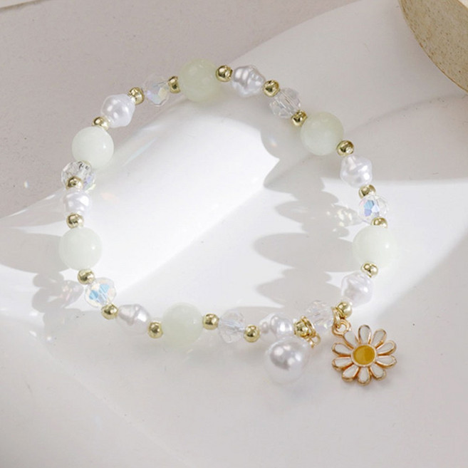 제니블링 데이지 진주 비즈 팔찌