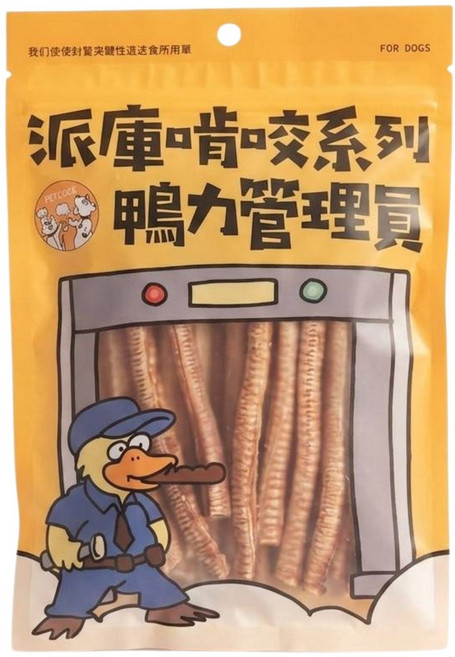 PETCOOK 派庫廚房 啃咬系列 鴨力管理員 40g 鴨氣管, 1個