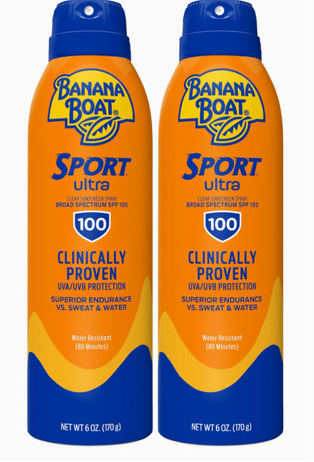 바나나보트 스포츠 스프레이 선스크린 SPF100 170g, 2개