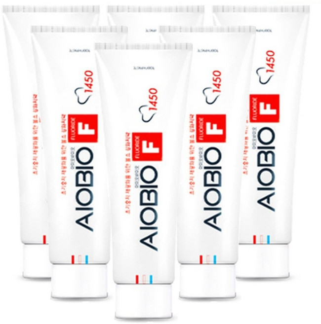 아이오바이오 F1450 불소 충치예방 교정치약, 100g, 6개