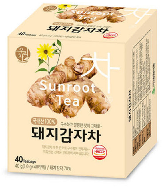 우리차 우리차 돼지감자차 40T, 1g, 40개입, 1개