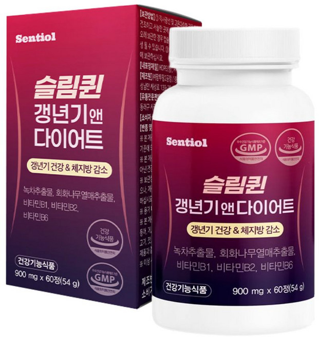 센티올 갱년기 다이어트 체지방 감소 카테킨, 1개, 60정