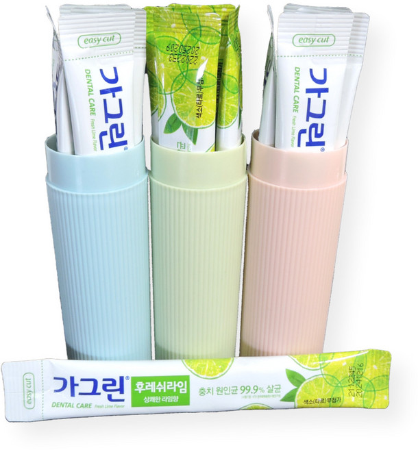 동아제약 가그린 라임 스틱 10ml 일회용 구강 청결제 휴대용 가글 케이스 50개