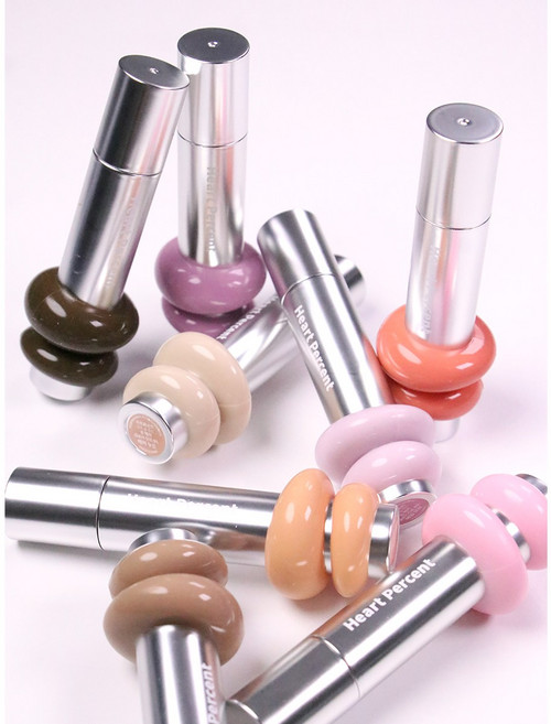 하트퍼센트 지속력 고발색 도트 온 무드 원웨이 글로이 틴트, 3개, 4g, 01. 베어 누드