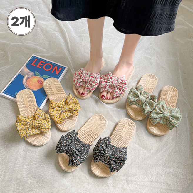 여성용 꽃 슬리퍼 층간소음방지 실내화