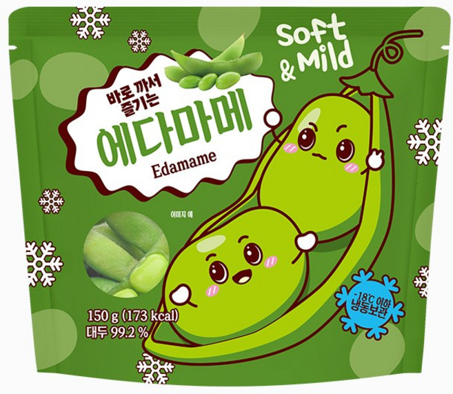 렌지업 바로먹는 에다마메 (태국산/냉동/1회분량), 5개, 150g