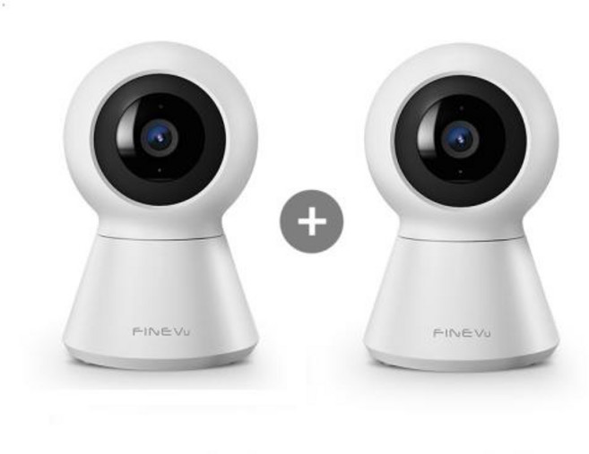 (파인디지털) 파인뷰 홈캠 K90 (500만 화소/팬/틸트/AI모드) [2개], 1세트