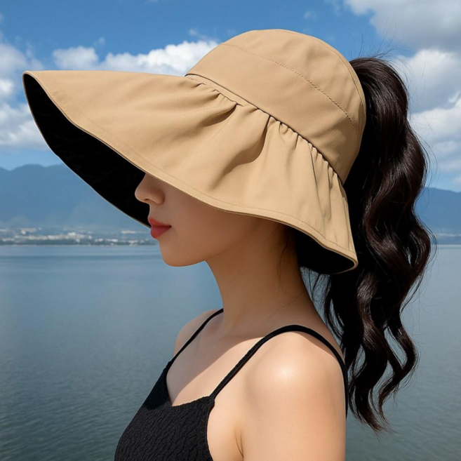 리리오리 돌돌이 모자 접는 버킷햇