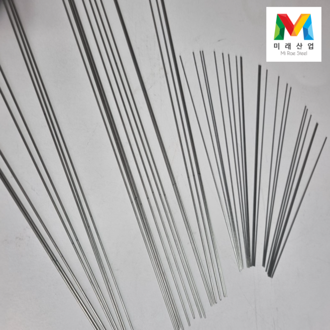 스텐철사 직선 강선 굵기 0.8mm 1.0mm 1.2mm / 길이 300mm 400mm 500mm, 1세트