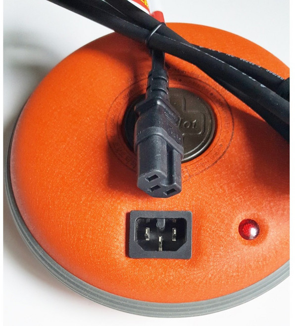 토황토 축열식 충전식 찜질기 전용 전원코드 / 국내제조 파워코드 전원연결선 코드선, 3핀접지형 고온용전원코드(홈파임), 1개