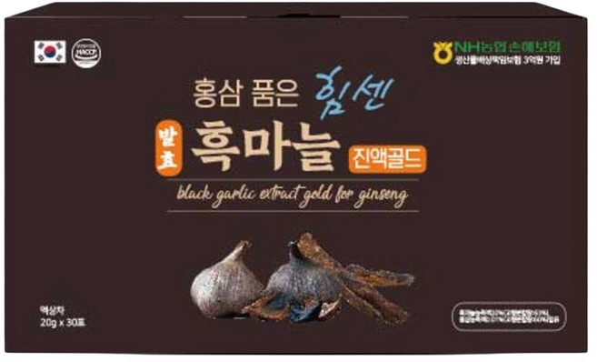 홍삼 품은 힘센 발효 남도 흑마늘 진액골드 스틱형 20gX30포, 30개