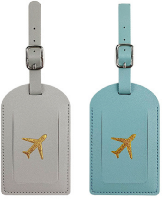 어미닛데이 여행용 캐리어 가죽 네임택 2p