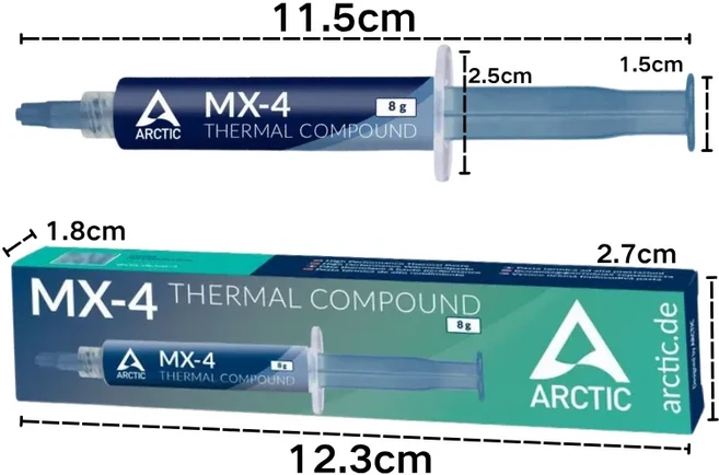 Arctic MX4 8.5W 4G 서멀 페이스트 GPU 칩용 열전도 실리콘 그리스 오리진