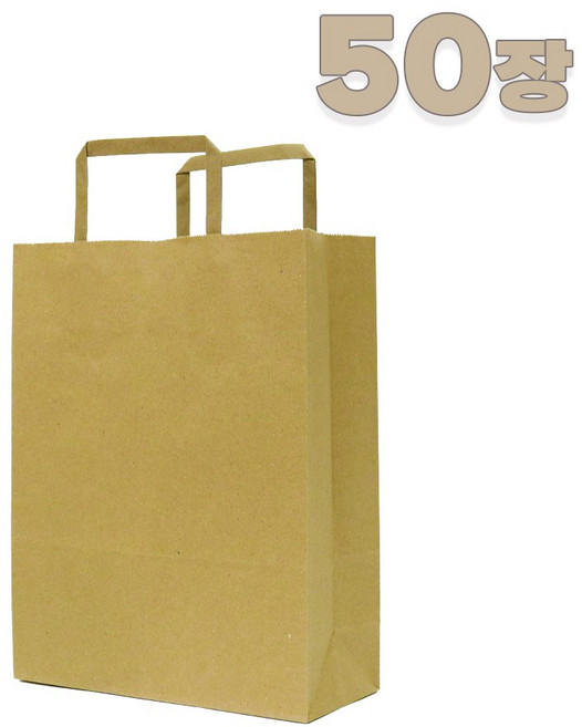 애브리플러스 크라프트 종이쇼핑백 종이가방 10개 50개 100개 200개, 50장
