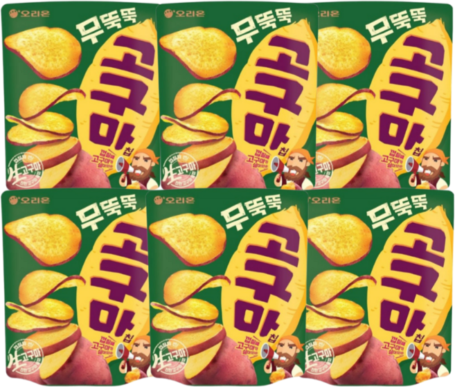 오리온 무뚝뚝 고구마칩, 96g, 6개