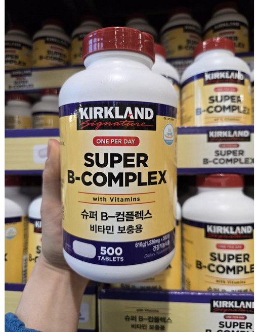 [국내 코스트코] Kirkland Signature 커클랜드 시그니춰 슈퍼B 콤플렉스 500정 618g, 1개