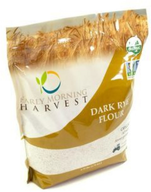 대용량 밀가루 통밀가루 이른 아침 수확 다크 호밀 – 비GMO 호밀로 만든 빵 베이킹 돌가루 가루 펌퍼니켈 사워도우 스타터 통곡물 인증된 GMO 프리 (3.75파운드), 3.75 Pounds, 1개