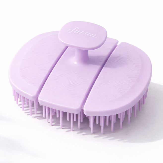 아이푸룸 TPEE 친환경소재 헤어 두피 마사지 저자극 샴푸브러쉬 미용실 입점, 1개, 라일락 퍼플