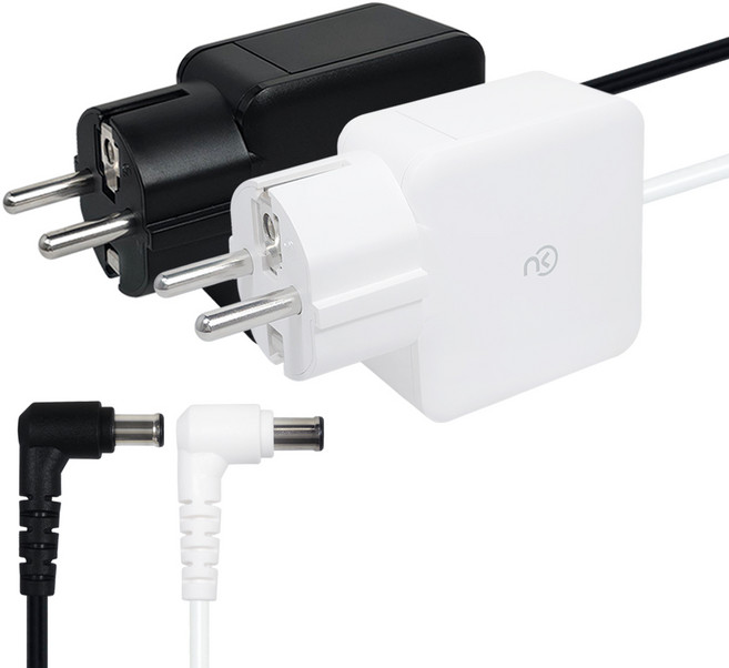 노트킹 65W 고급형 전원 어댑터 19V 6.5x4.4mm | LG 노트북 & 모니터 완벽 호환, 접지형 블랙 6.5*4.4