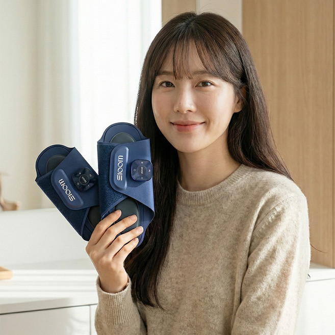 [슬룸 정품] 슬룸 발편한케어 EMS 저주파 발 마사지기 안마기, M, 1개, SL25EQ02