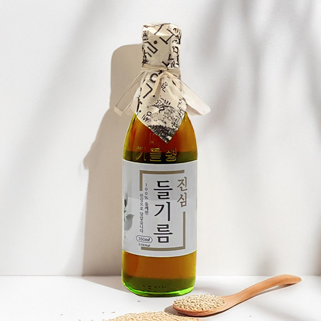 단1회착유 100% 통참깨 진심 들기름, 1개, 350ml
