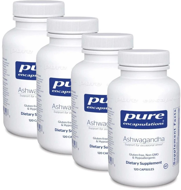 퓨어인캡슐레이션 아슈와간다 캡슐 Pure Encapsulations Ashwagandha, 4개, 120정 - 쿠팡