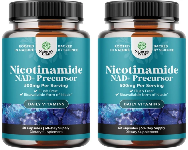 네이처스크래프트 니코틴아마이드 500mg 캡슐, 2개, 60정 - 쿠팡