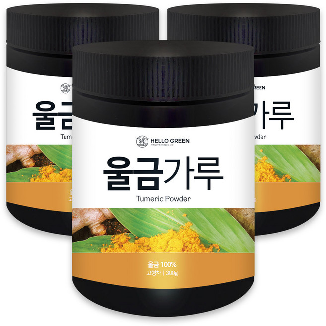 헬로우그린 울금가루, 3개, 300g