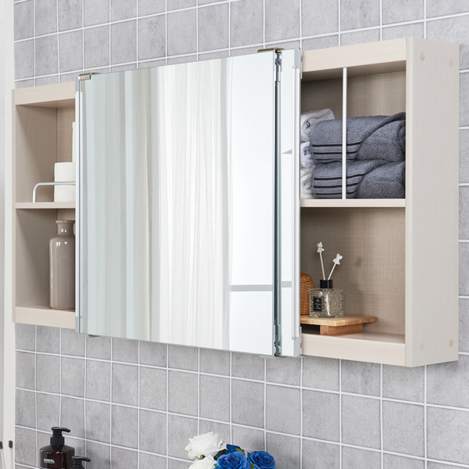 욕실수납장 욕실장 화장실 수납장 슬라이드장 아이보리 가로1400 세로600, 1개