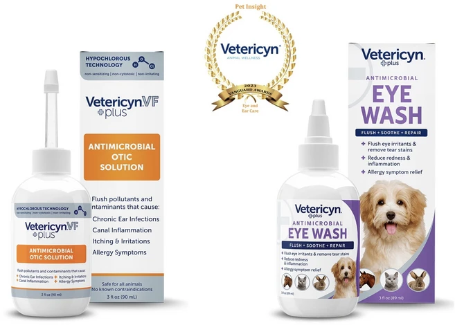 베테리신 강아지/고양이 귀 세정제(미국수의사전용) & 눈 세정제 1+1 - 쿠팡
