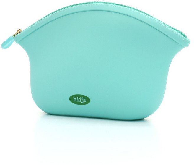 히지 방수 실리콘 중형 만두 파우치 손가방 세면백 수영 물놀이 가방 민트 비치