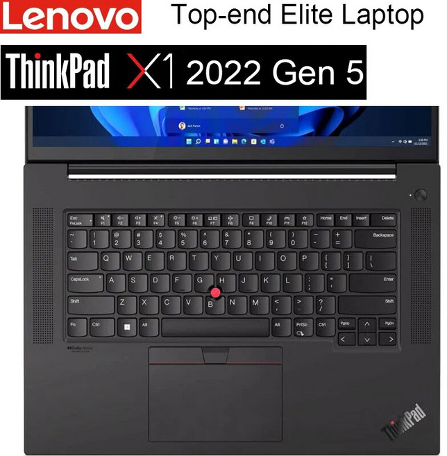 레노버 씽크패드 X1 익스트림 노트북 PC i912900H 32GB 2TB RTX 3080 16G 그래픽 16 인치 4K 화면 2022 Gen 5 최고급