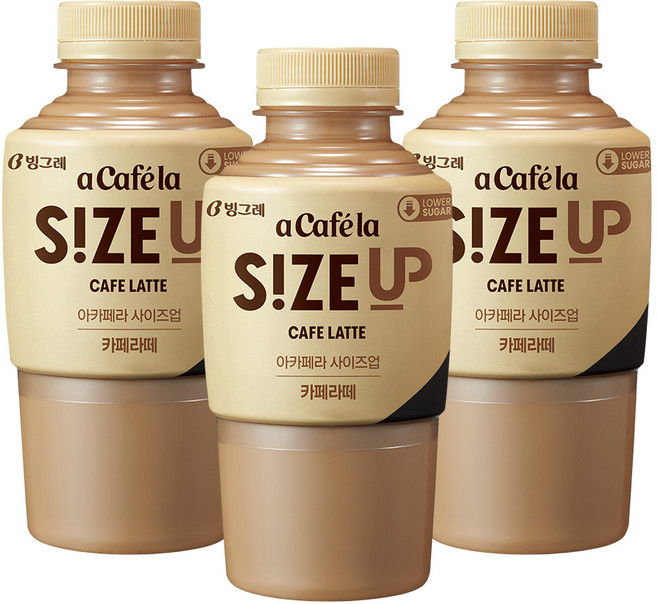 빙그레 아카페라 사이즈업 카페라떼 350ml x 20pet, 20개