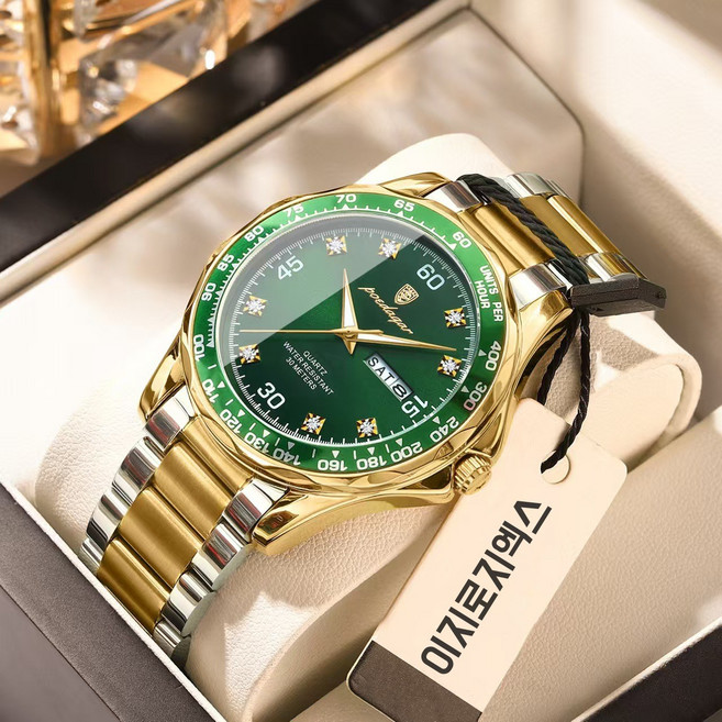 이지로지엑스 패션 시계 캐주얼 캘린더 스위스 방수 손목시계