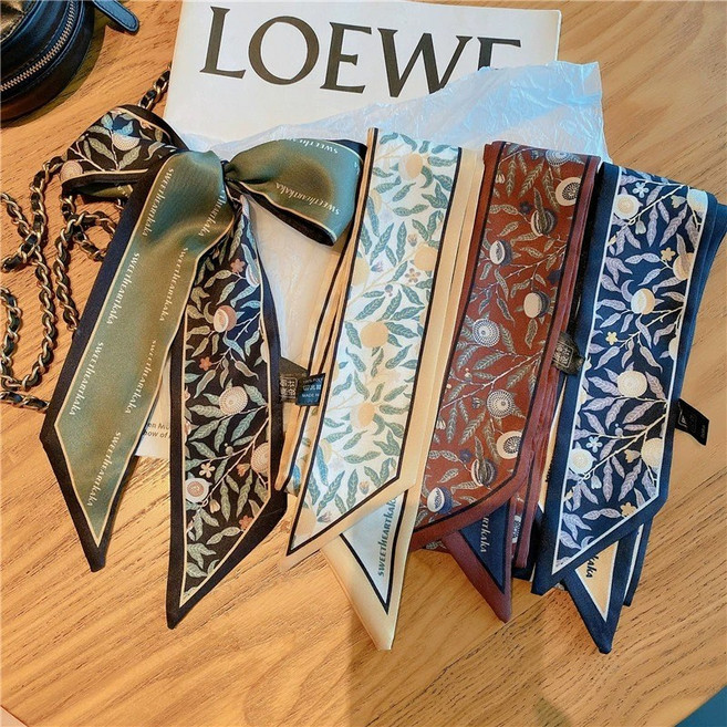 히야린느 (4장세트) 에브리 무드 스키니 실크 스카프