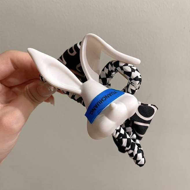 可愛兔子造型大抓夾 夏季新款髮夾 蝴蝶結頭飾