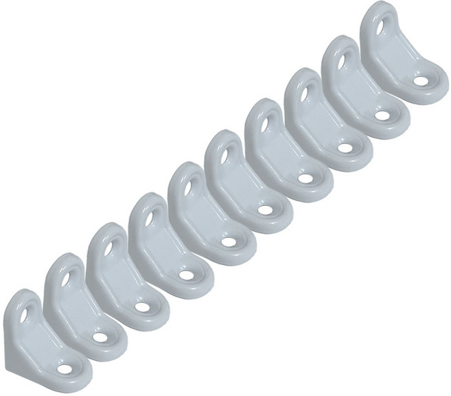 리폼플러스 ㄱ자 선반받침대 10P 까치발 꺽쇠, 극소(30x30mm) 화이트, 10개