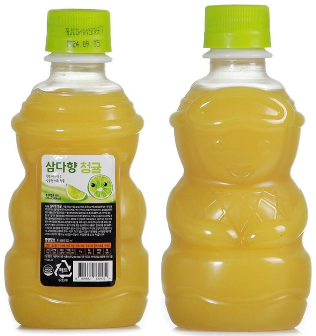 제주 삼다향 100% 착즙주스 청귤 320ml 10개