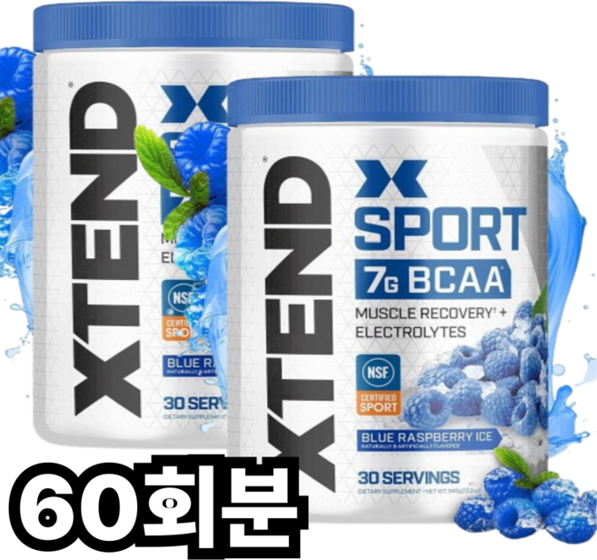 XTEND 스포츠 BCAA 파우더 블루라즈베리아이스, 345g, 1개